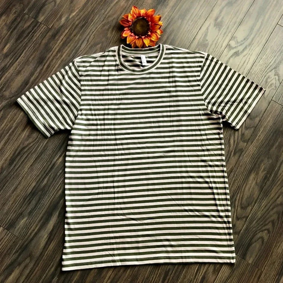 🦋B2G1🦋AMERICAN APPAREL Striped T-Shirt | 3XL | - Picture 2 of 6